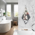 thumbnail image 2 of Yayeee 100% Cotton Hand Towels for Bathroom 16" x 28" Soft Absorbent Kitchen Towel, Red Snowmen, 2 of 7