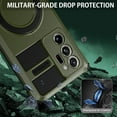 thumbnail image 6 of for Samsung Galaxy Note 20 Ultra Case  Built in Stand & Ring Holder[Compatible with MagSafe],  Grade Shockproof Protective Case for Samsung Note 20 Ultra 4G/5G, Green, 6 of 16