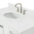 thumbnail image 6 of Ariel Cambridge 42 Inch Single Oval Sink Bathroom Vanity With Carrara White Quartz Countertop 1.5 Edge In White, 6 of 10