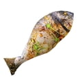 thumbnail image 4 of TOWED22 Office Napping Pillow Fun Baked Swordfish Sponge Travel Pillow Support Headrest(Yellow), 4 of 4