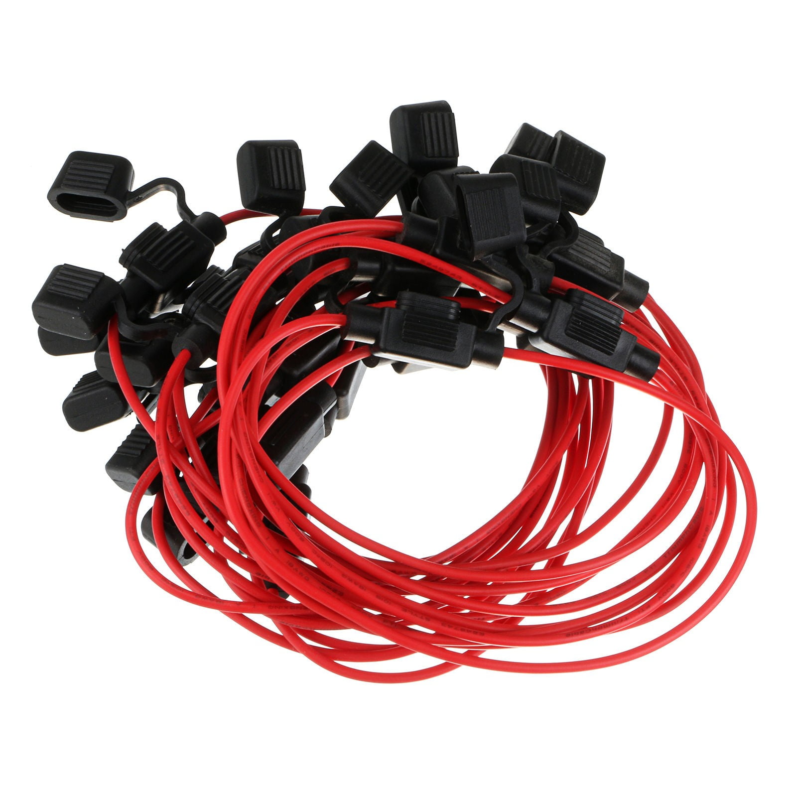 10pcs/lot InLine Fuse Holder Car Mini Blade Waterproof 18AWG 12V/24V/32V DC