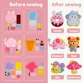 thumbnail image 4 of JTWEB 1Set Toy Sewing Kit Easy Sewing Doll Kit for Beginner Handcraft Sewing Fun Learn to Sew Colorful DIY Handcraft Sewing Fun Kits for Beginner-color1-, 4 of 11