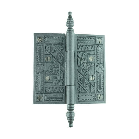 Black Wrought Iron Butt Hinge Victorian Steeple Tip Rustproof