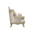 thumbnail image 5 of Acme Furniture Libertee Loveseat w/3 Pillows in Beige Fabric & Champagne Finish, 5 of 7