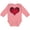 Mauve, variant on Inktastic Red Plaid Heart Boys or Girls Long Sleeve Baby Bodysuit
