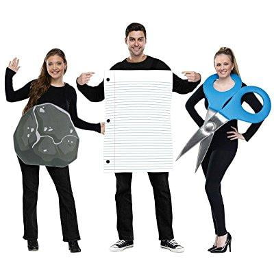 rock paper scissors costume set - standard - chest size