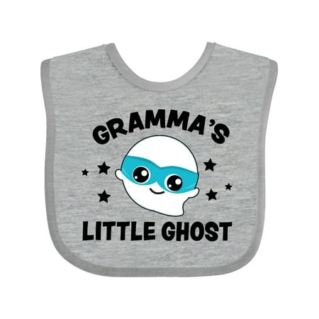 

Inktastic Cute Gramma s Little Ghost with Stars Gift Baby Boy Bib