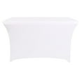 thumbnail image 2 of AKEGAMN Housse de Table en Spandex pour Tables Rectangulaires de 6 Pieds, Lot de 6 Nappes Élastiques 6 Pieds, Nappes Pliantes pour Présentation sur Kiosque de Vendeur, Banquet, Buffet, Événement, Artisanat, Lavage Facile &: Lavage à la machine et h, 2 of 6