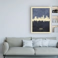 thumbnail image 3 of Trademark Fine Art 'Boston Massachusetts Skyline Navy' Canvas Art by Michael Tompsett, 3 of 3