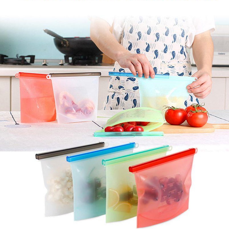 Silicone FreshKeeping Refrigerated Ziplock Bag Food Frozen Storage Bag