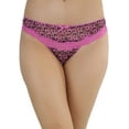 thumbnail image 5 of ToBeInStyle Women's Pack of 6 Tiny Daisy Print Thongs with Lace Detail, 5 of 7