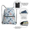 thumbnail image 3 of Naloa Cute Chameleons On Blue Drawstring Backpack String Bag Cinch Water Resistant for Gym Shopping Sport Yoga, 3 of 6
