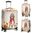 thumbnail image 2 of Happy Thanksgiving Afghan Hound with Turkey Pumpkins Autumn Vibes Travel Luggage Cover Dog Lover Suitcase Dust Protective Decor - 12018, 2 of 5