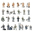 thumbnail image 2 of Kokiya 1/87 Scale Train Railroad Workman Painted Action Figures HO Scale Layout, 2 of 9