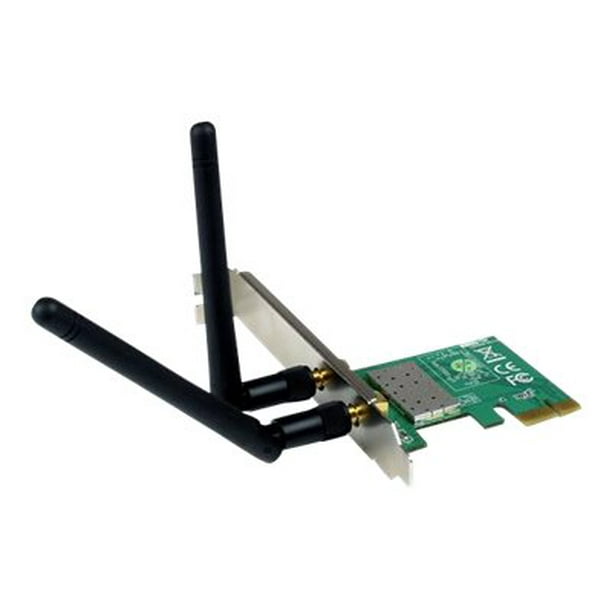 StarTech.com PCI Express N Carte Sans Fil - 300 Mbit/S Carte PCIe 802.11 b/g/n Carte Réseau - 2T2R 2,2 dBi - Carte de Bureau Sans Fil PCIe (PEX300WN2X2) - Carte Réseau - 802.11b/g/n