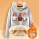 thumbnail image 2 of WILLBEST Sudadera con Capucha Estampada Navideña para Mujer XXX-Grande, 2 of 4