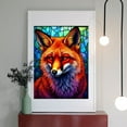 thumbnail image 2 of Diamond Art Kits for Adults - 5d Colorful Fox Stained Glass Art Diamond Painting for Adults, Diamond Art for Adults Beginners, Diamond Painting Kits for Adults for Home Wall Decor, 2 of 7