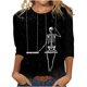 thumbnail image 1 of Camiseta de manga larga con cuello redondo y estampado informal a la moda de verano para mujer Fridja  fjkfkj286, 1 of 5