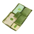 thumbnail image 3 of Bolsa de viaje de 6 piezas, impermeable, para guardar equipaje, cubos de embalaje para maletas, color verde, 3 of 12