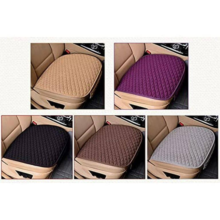 Pack of 3 Car Seat Cushions, Universal Linen Seat Covers, Non-Slip Car  Front Seat and Back Seat Cushion, Breathable Car Seat Cushion, Seat Covers  for