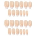 thumbnail image 1 of MKHSQHDG Aubaines du Jour Patch pour Ongles Français Court Détachable Réutilisable Press-On avec Colle Gelée Femmes et Filles, 1 of 6
