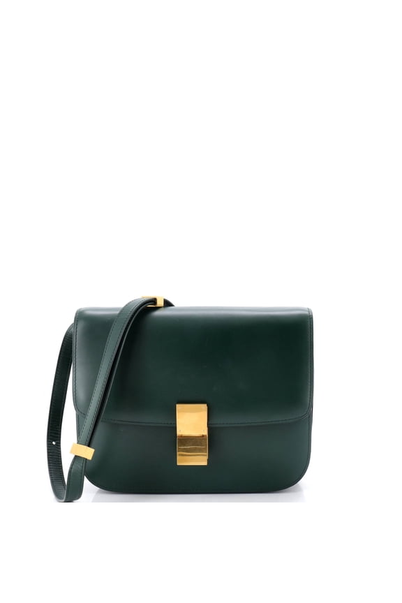 Pre-Owned Classic Box Bag Smooth Leather Medium By Rebag