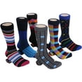 Marino Mens Dress Socks Fun Colorful Socks for Men Cotton Funky