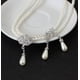 thumbnail image 4 of Accesorios de boda, collar de diamantes de cristal y perlas nupciales Earri, 4 of 5
