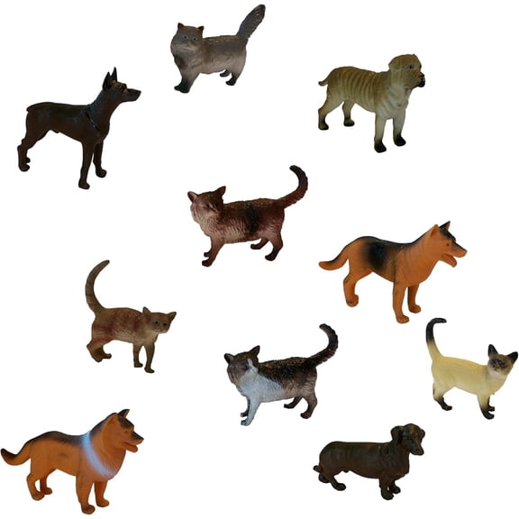 Pets Animal Playset, Set of 10