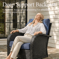 thumbnail image 3 of LayinSun 5 Pieces Patio Outdoor Conversation Set, Wicker Furniture Set with Swivel Chairs and Ottomans 4-Seat, 3 of 8