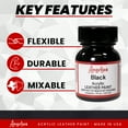 thumbnail image 2 of Angelus® Acrylic Leather Paint, 1 oz., Black, 2 of 9