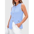 thumbnail image 3 of Chaleco tipo suéter PRETTYGARDEN para mujer, verano 2025, azul claro, 3 of 9