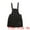 Black, variant on Unique Bargains Women's Plus Size Overall Chambray Jean Denim Suspender Dresses Black 1X