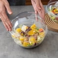thumbnail image 2 of AMERTEER 25pcs Clear Plastic Food Storage Containers with Snap-On Lids - Stackable  Transparent Salad & Dessert Bowls for Restaurants  Catering  Home Kitchen - Dishwasher Safe  Space-Savi, 2 of 5