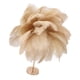 thumbnail image 1 of Lámpara de mesa de plumas de avestruz, lámpara de decoración romántica moderna recargable, lámpara de noche para dormitorio para decoración del hogar, 1 of 8