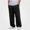 Black, variant on HOMADLES Men's Solid Color Pants Straight Leg Elastic Waist Flat Pants Side Pockets Casual Pants Light Blue Size L