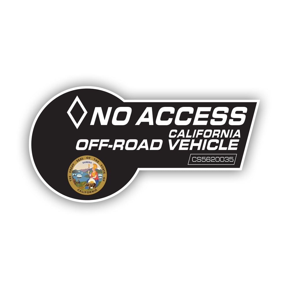 No Access Clean Air Vehicle Sticker Decal - Self Adhesive Vinyl ...