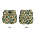 thumbnail image 3 of Balery Pineapples Palm Leaves Pantalones cortos deportivos para mujer con forro y dos bolsillos, elásticos, para entrenamiento, gimnasio, yoga-Large, 3 of 7