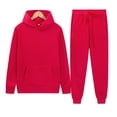 thumbnail image 1 of Men's Winter Sport Wear Tracksuit Clothes Outfits Set Long Sleeve Running Jogging Athletic Sports Set, 1 of 4