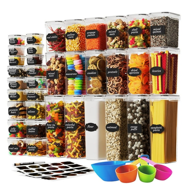 Set de recipientes herméticos Chef's Path, 36 unidades, sin BPA