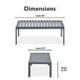 thumbnail image 3 of Tommy Hilfiger Monterey Table Basse d'Extérieur en Gris Canon, 3 of 8