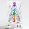 thumbnail image 1 of Peace Tapestry, Girl in Lotus Colorful Stones Yoga Relax Theme Oriental, Fabric Wall Hanging Decor for Bedroom Living Room Dorm, 5 Sizes, Multicolor, by Ambesonne, 1 of 1