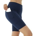 thumbnail image 1 of High Waisted Biker Shorts with Pockets Running Workout Shorts Women Tummy Control Cool Dry Spandex Yoga Shorts, 1 of 7
