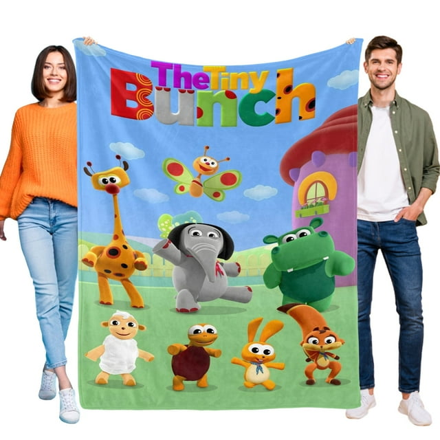 Tiny Bunch anti-pilling, suave, ligera, esponjosa y acogedora de lujo para hogar y cocina – Perfecta para niños y adultos,80X100cm