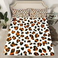 thumbnail image 2 of Manfei Brown Cheetah Print Full Size Sheets, Wild Animal Bed Sheets, Aesthetic Leopard Print Sheet Sets, Luxury Bedroom Decor 4-Piece, 2 of 7