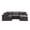 Dark Gray, Signature Plus Chenille, variant on The 5-Piece Comfy Cloud Couch, Olive Green
