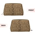 thumbnail image 3 of Gaeub Leopard Print Brown Printed Travel Cosmetic Bag,Makeup Bag, Large Capacity Toiletry Bag for Women, Portable Pouch Make Up Organizer with Zipper and Divider, 3 of 8