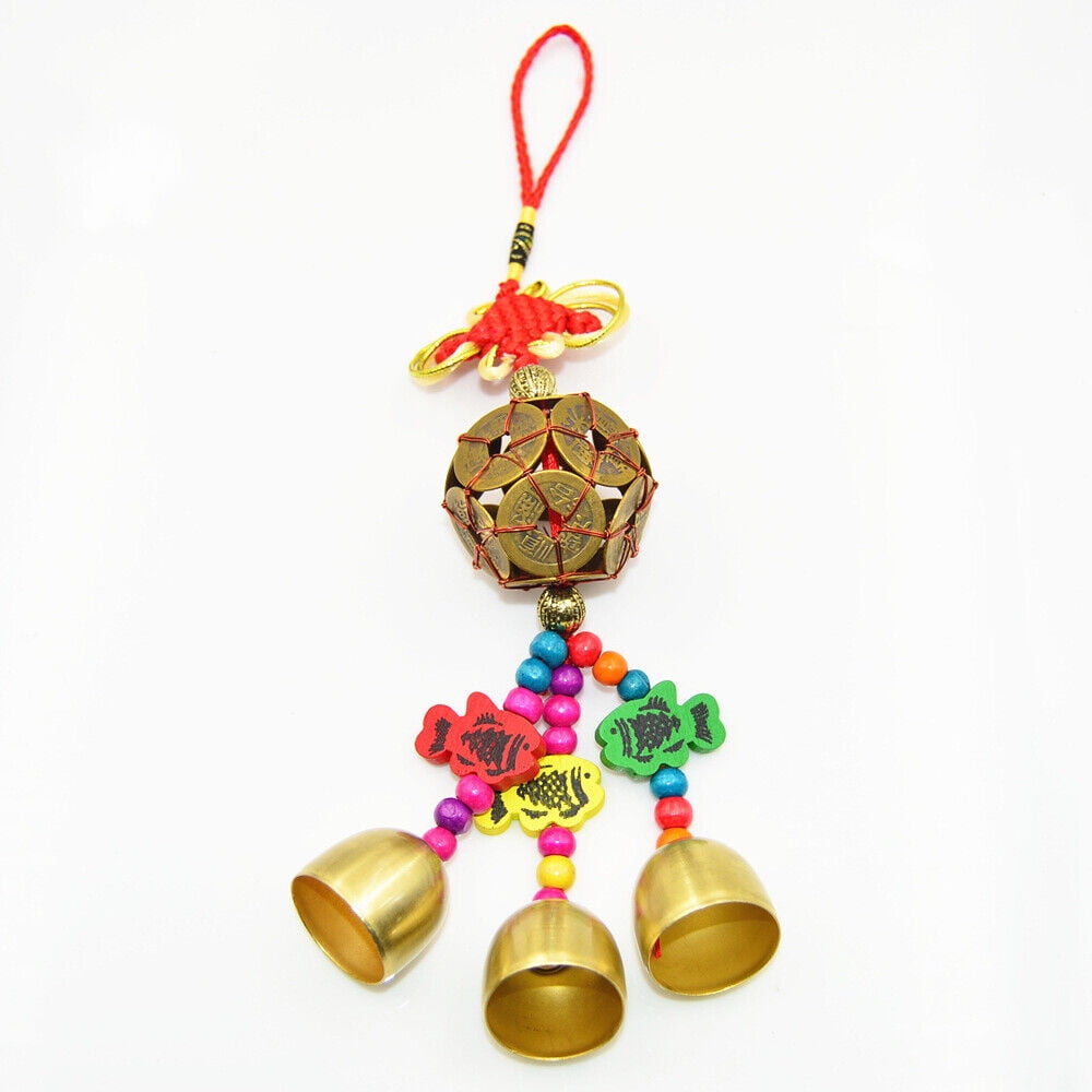 Chinese Hanging Bell for Door Feng Shui Bell Good Luck Home Pendant Wind Chime