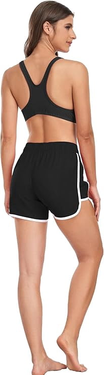 Adoretex Women's Guard Swim Board Short 5" (FGB010) - Black/White - X-Large