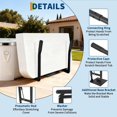 thumbnail image 3 of YUSAZENS Support de Couverture de Piscine en Aluminium pour Spa avec Ressort à Gaz Simple, Épaisseur Réglable 27,75 Pouces L x 26 Pouces L Support de Couverture de Piscine Noir, 3 of 7